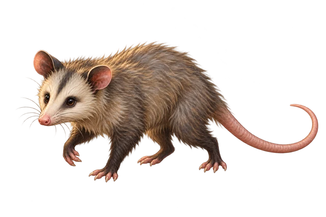 Gambá do Pomar, personagem transparente