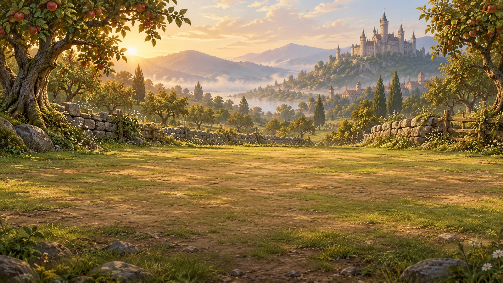 Pomar de Valthera ao amanhecer, cenário do combate